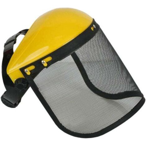 Casque de sécurité avec visière intégrale en maille pour débroussaillage et abattage - Protection forestière et agricole (1/3)