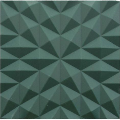 Tapis de séchage multifonctionnel en silicone vert, isolant thermique, pour assiettes et tasses. (1/5)
