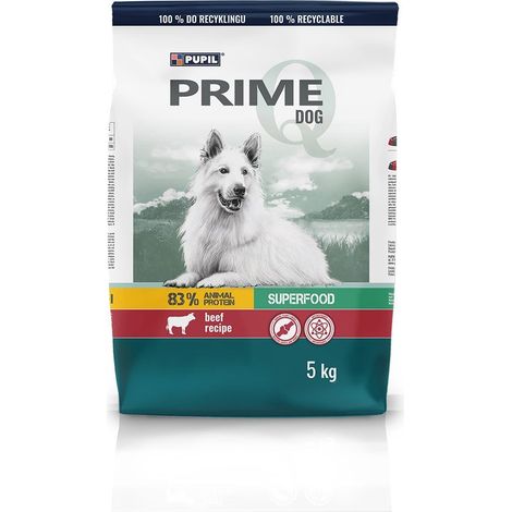 PUPIL Prime rich in beef with vegetables 5 kg (1/4)