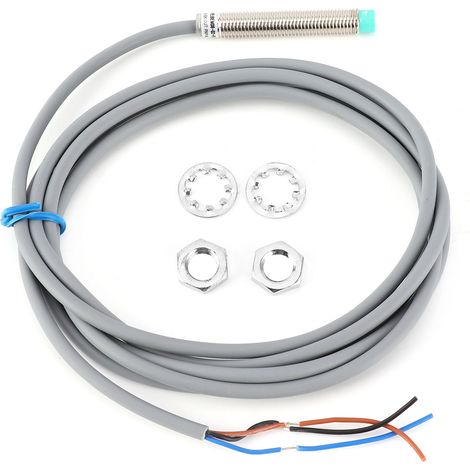 Contrôleur de capteur de détection de tête cylindrique à 3 fils BERM, interrupteur de proximité, 10-30 V CC, BEM08-02-PB (1/5)
