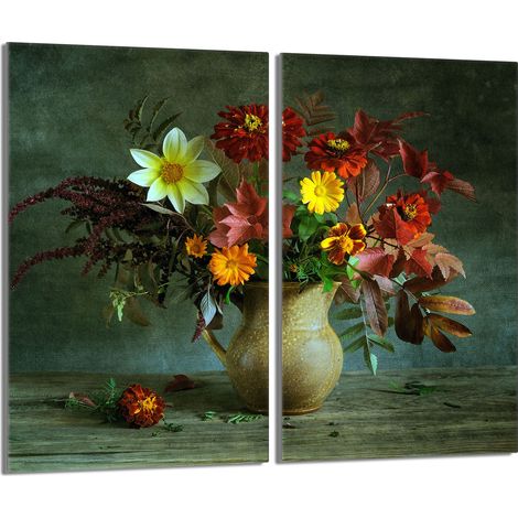 Protezione per piano cottura in vetro 2x30x52 Fiori (1/5)