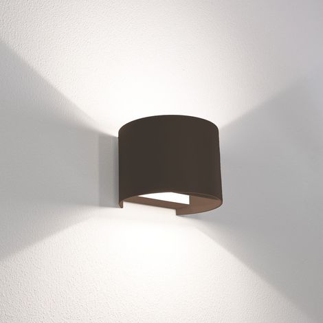 Century APPLIQUE BIDIREZIONALE TONDO A LED UP&DOWN+ 10 W-800 lm-3.000K/4.000K/6500K Col. Corten