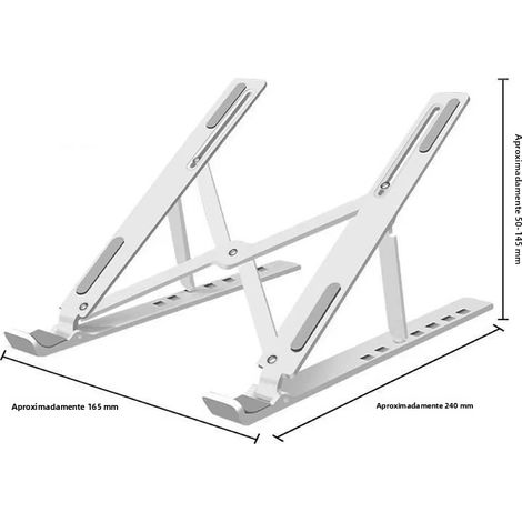 Faltbarer Laptopständer aus Aluminium, tragbarer Sockel für PC, Computerzubehör, MacBook Air Pro-Halterung (1/5)