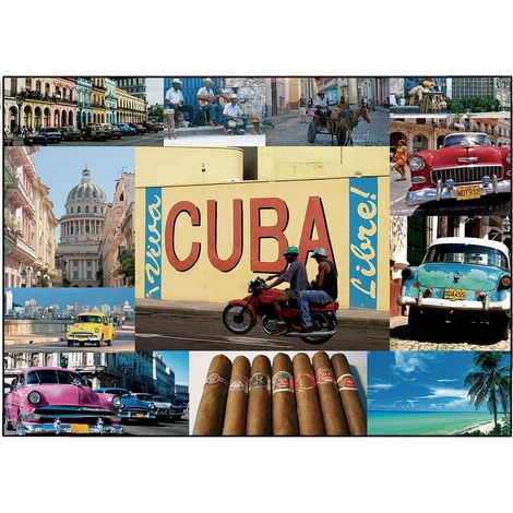 Plaque métallique déco Cuba by Cbkreation (1/2)