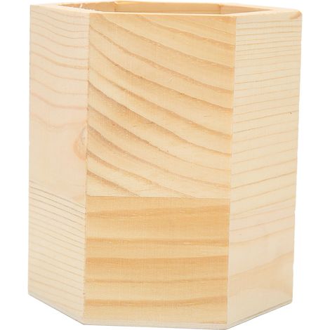 Porte-pinceaux de maquillage en bois, organisateur de rangement pour pinceaux cosmétiques et outils de manucure/nail art (1/5)