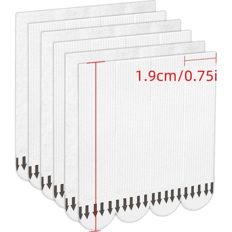 Tiras adhesivas de montaje, adhesivo removible, aplicación sin herramientas, 1,9 x 9,2 cm x 24 pares (1/2)