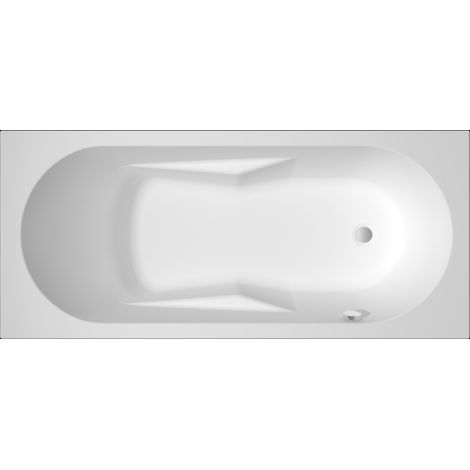 RIHO bañeras rectangulares Lazy, versión derecha, empotrada, 1