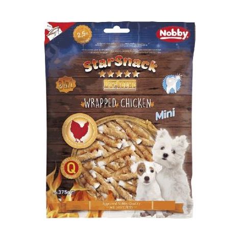 Nobby StarSnack Barbecue MINI Wrapped Chicken 375 g Katzenleckerlis (1/2)