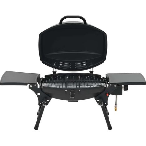 Maison Exclusive - Barbecue à gaz portatif avec zone de cuisson Noir (1/5)