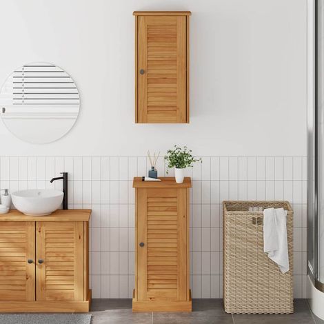 Badezimmermöbel-Set mit Regal VIGO 2 pcs Braun und Honigbraun