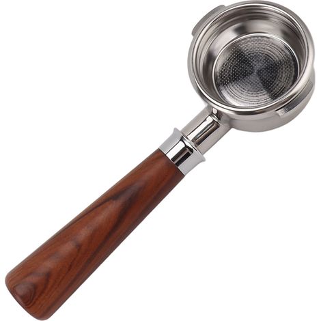 58-mm-Universal-Siebträger ohne Boden, Doppelohren, Edelstahl, Kaffeemaschine, Typ A1, Rot (1/5)