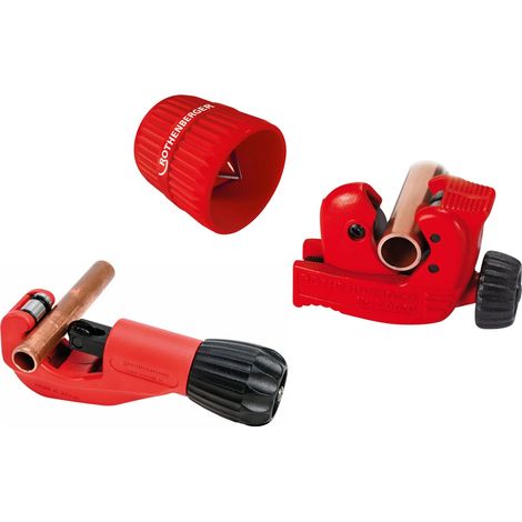 ROTHENBERGER  CORTADOR  DE  TUBO  35  Ø  6-35  mm  (1/4-1.3/8″),  DESBARBADOR  INTERIOR  Y  EXTERIOR  Ø  4-36  mm  (1/8-1.3/8″),  MINI  MAX  3-16  mm  (1/8-5/8  pulgadas)  Set  -  1000005332 (1/4)