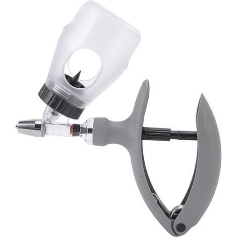 Pistolet injecteur pour animaux, seringue continue réglable, distributeur automatique de vaccins avec flacon de 2 ml pour porcs, bovins et ovins (1/5)
