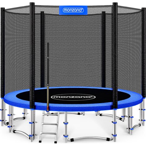 Monzana Trampolin Ø 366 cm Komplettset inkl. Sicherheitsnetz Leiter Randabdeckung & Zubehör Kindertrampolin Gartentrampolin (1/5)