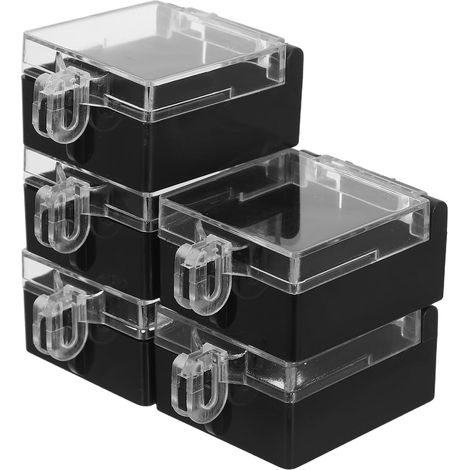 Couvercle de Protection Rond en Plastique 22mm Anti-poussière 5 Pièces Design Gain de Place pour Bouton D'arrêt D'urgence pour Lignes de Production et Ateliers (1/5)