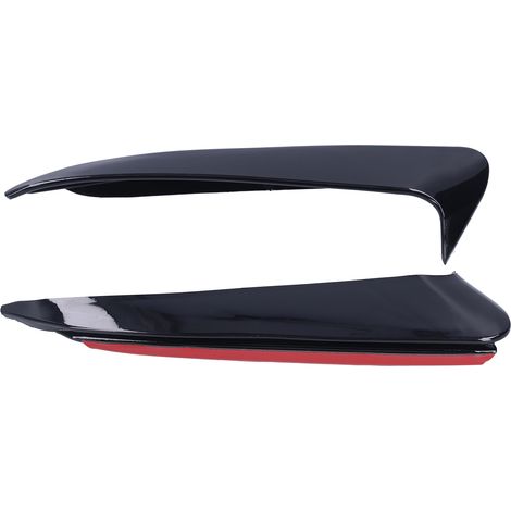 Modification de voiture : Ailerons de pare-chocs arrière gauche et droit et lames d'air en noir brillant pour Mercedes-Benz Classe C W205 C180 C200. (1/5)