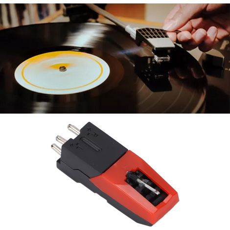 3 Pièces Aiguille de Lecture pour Platine Vinyle, Stylus de Remplacement pour Tourne-disque Antique, Compatible avec les Disques LP