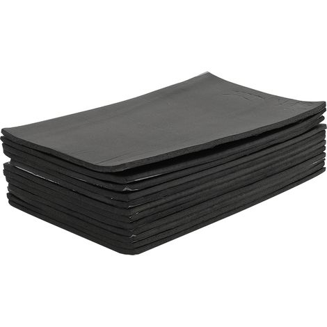 Self Adhesive 12 Sheets of Heat Sound Insulation Rubber Mats (1/5)