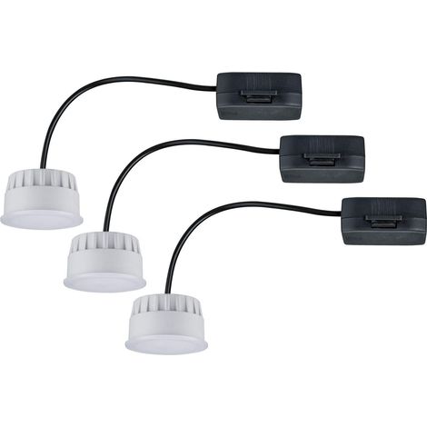 Paulmann 92473 Pannello a incasso LED modulo Choose Coin 3-Step-Dim set da 3 tondo 50 mm 3x6W 3x470lm 230V 2700K satinato dimmerabile plastica 18 W, Insieme di 3 (1/3)