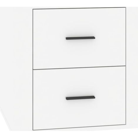 Maison Exclusive - Comodino Bianco Lucido 50x39x47 cm
