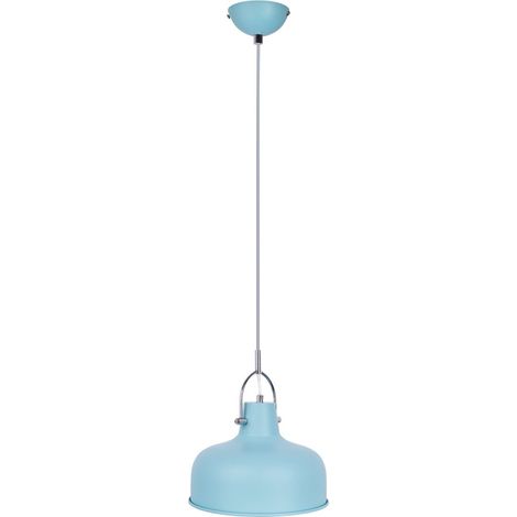 Globo - lámpara colgante - ROMI - azul - metal - Ø 27cm - E27 -