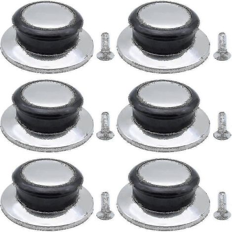 Lot de 6 poignées de rechange résistantes à la chaleur pour couvercles de casseroles et poêles. Poignées universelles pour couvercles de casseroles et poêles. Idéales pour la maison. (1/4)