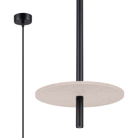 Sollux Feltro Suspension mince beige et noire, 1 x G9 (1/2)