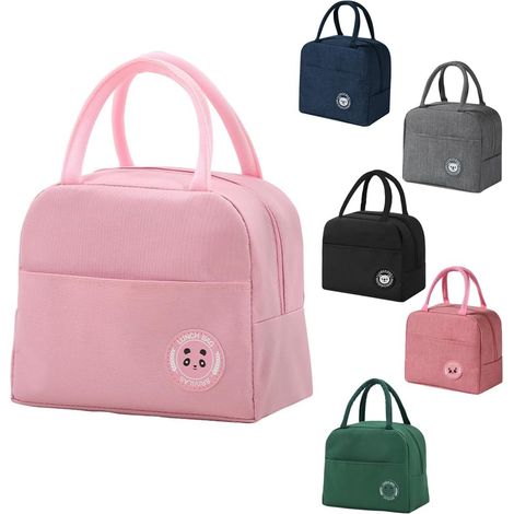 Sac Isotherme Repas 6L Petit Panier Repas Lunch Box Isotherme Sacs Repa Portable à déjeuner pliable Petit Sacs Lunch Box Étanches pour Femmes,Hommes,Enfants Étudiant Bureau Pique (Rosa) (1/5)