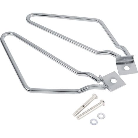 EBTOOLS pour Saddle Bag Mount Elerose 2X Supports de Fixation de sacoches de Moto(Argent) (1/5)