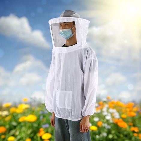 Veste de protection respirante pour apiculteurs en extérieur, combinaison d'apiculteur, accessoire blanc (1/5)