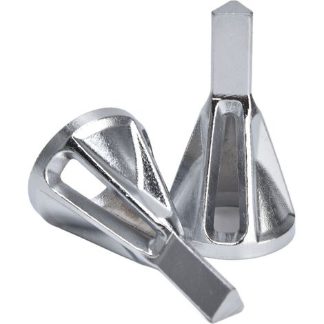Lot de 2 outils d'ébavurage triangulaire à manche ergonomique pour perçage externe, adapté à l'acier inoxydable, au cuivre, au laiton et à l'aluminium (1/5)