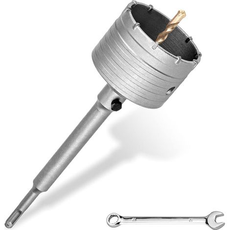 Couronne de forage SDS-Plus M22-76 mm - Adaptateur 220 mm avec foret de (1/5)