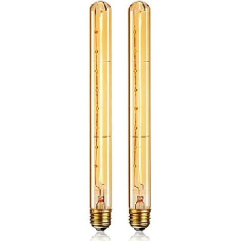Ampoule à Filament Virtuel Dimmable Décorative à Tube LED - Vintage, Belle Décoration - 2 Pièces (1/5)