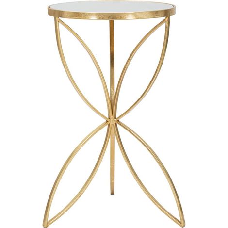 Tavolino da salotto in metallo oro, Ø35x60 cm – Butterfly (1/5)