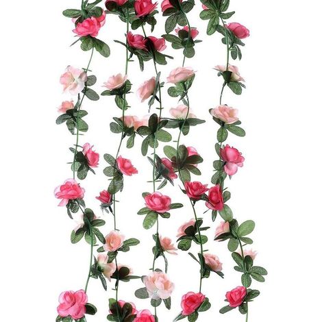Lot de 5 fausses lianes de 12,5 m (41 pieds), plantes artificielles, lierre suspendu, pour hôtels, bureaux, mariages et fêtes.-AquaForge (1/5)