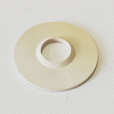 Guarnizione in gomma bianca con bordo ( vendita a coppia ), diametro 1 (1/2)