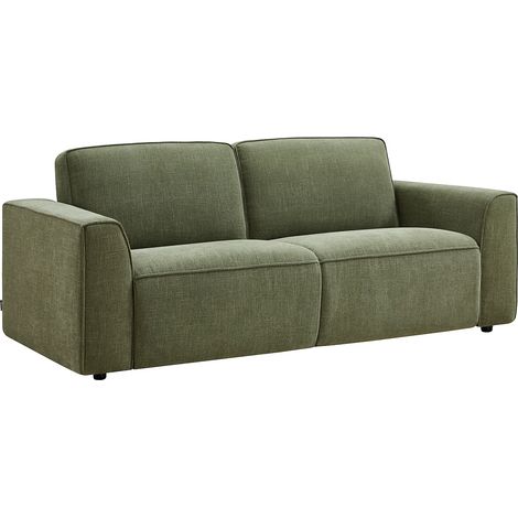 Divano letto 3 posti express in tessuto verde - MOTETO (1/5)