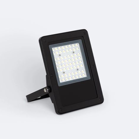 Proiettore LED 50W Regolabile 0-10V 170 lm/W IP65 ELEGANCE Slim PRO Nero 4000K Asimmetrica 80ºx155º Bianco Naturale