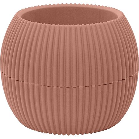 Vasetti Piante Grasse Con Sottobicchiere Integrato Design Moderno Crea La Tua Composizione Varie Misure Colori Vasi Pianta Sottovaso Piantine Vaso Fiori Terra - Rotondo 0,70 Litri