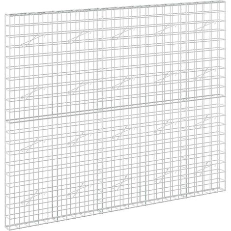 Gabione con Filo da 5 mm e Rete da 10x10 cm 250x10x200 cm vidaXL