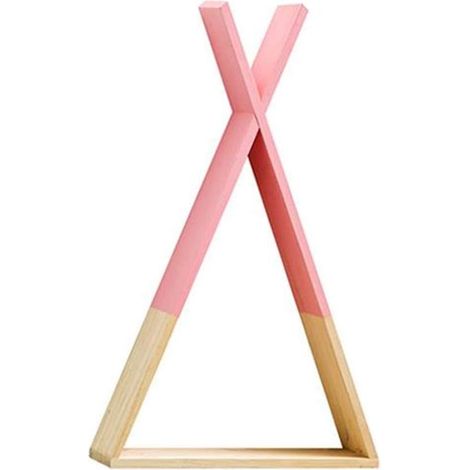 Étagère murale suspendue triangulaire en bois de style nordique pour bébé, bibliothèque de rangement triangulaire suspendue