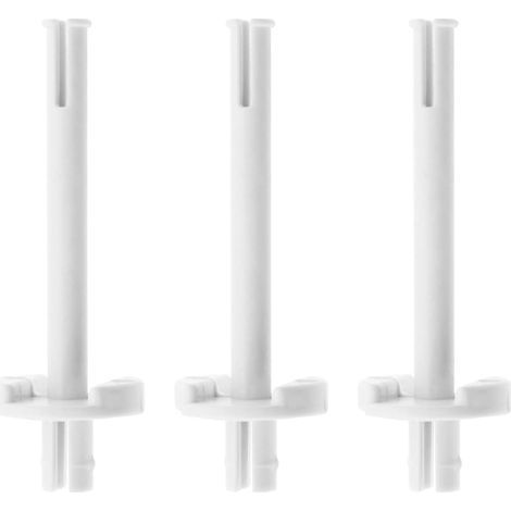 3-Pin Spool Holder, Reinforced Plastic, White, 60.5x20mm, For Toyota Sewing Machine (1/5)