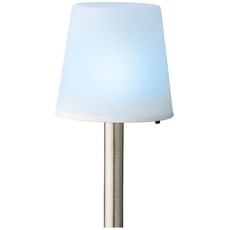 LAMPADA SOLARE H32CM BIANCA CON PICCHETTO