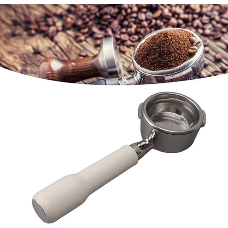58-mm-Siebträger aus Edelstahl (bodenlos) mit 2 Ohrstücken für GAGGIA BABY CLASSIC EVOLUTION, Weiß (1/5)