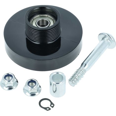 vhbw Galet tendeur pour sèche-linge compatible avec Siemens WT44E100/12, WT44E100/07, WT44E100/15 - Poulie de tension avec kit de montage (1/4)