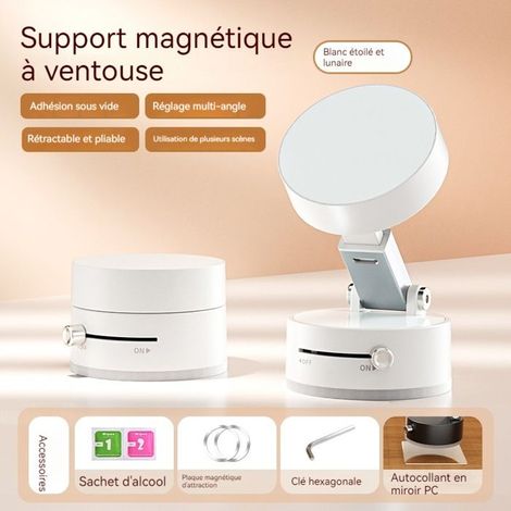 Support multifonction pliable télescopique cuisine paresseux vide double face aspirateur magnétique suppo VEHICULE UTILITAIRE LEGER (1/5)