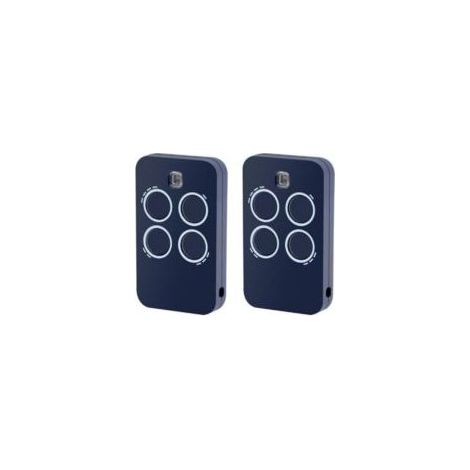 Lot de 2 télécommandes de remplacement pour ouvre-porte de garage 4 canaux, compatibles avec Genius Echo TX4 RC 433MHz Crezuo (1/4)