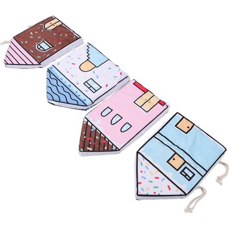 tours de lit bébé en forme de maison, amovibles, lavables et doux, anti-collision pour la chambre de bébé (1/5)