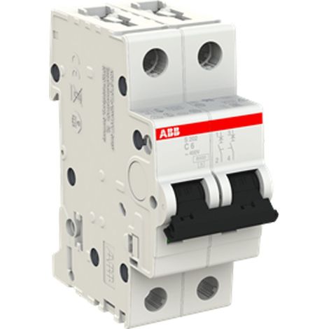 ABB LS-Schalter 2P 6KA 6A C 2M S202 S465502
