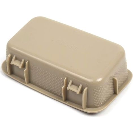 1 color: Beige Material: ABS Car coin holder, car storage box, coin box, central access. (1/5)